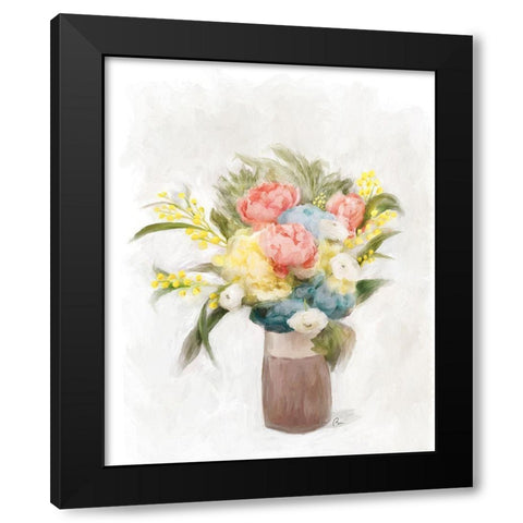 Mixed Garden Black Modern Wood Framed Art Print with Double Matting by Murdock, Ramona