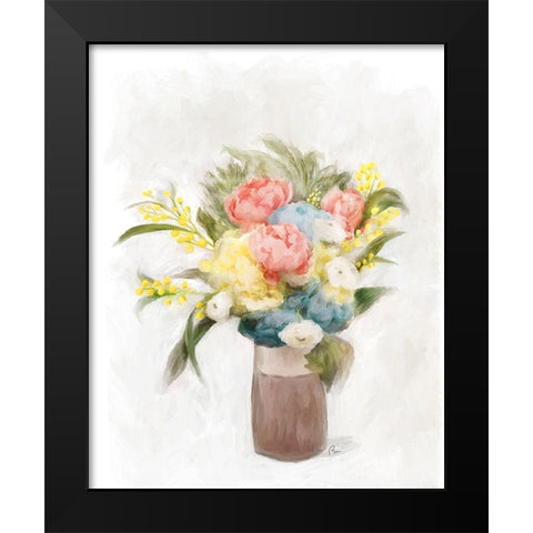 Mixed Garden Black Modern Wood Framed Art Print by Murdock, Ramona