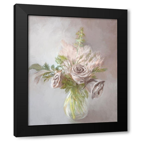 Mauve Bouquet II Black Modern Wood Framed Art Print by Murdock, Ramona