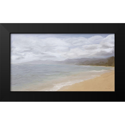 That Beach in Paradise Black Modern Wood Framed Art Print by Murdock, Ramona