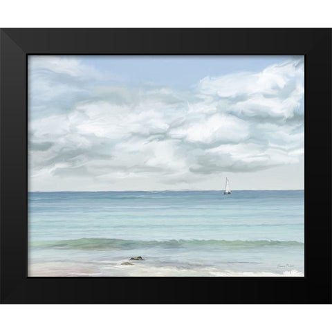 That Day in Paradise Black Modern Wood Framed Art Print by Murdock, Ramona