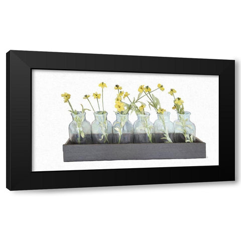 Box of Daisies Black Modern Wood Framed Art Print by Murdock, Ramona