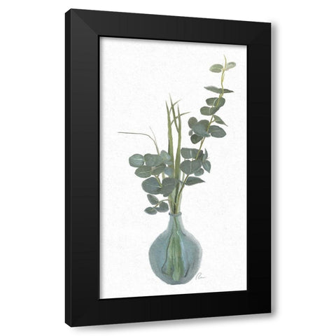 Stately Eucalyptus Black Modern Wood Framed Art Print with Double Matting by Murdock, Ramona