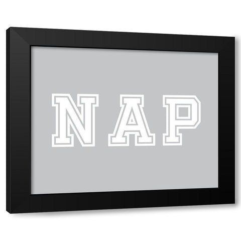 Nap Black Modern Wood Framed Art Print with Double Matting by Murdock, Ramona