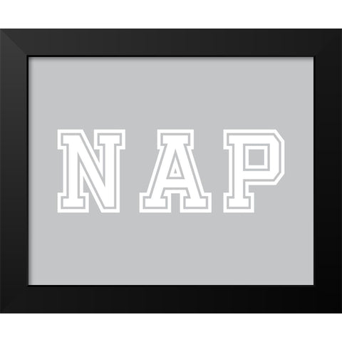 Nap Black Modern Wood Framed Art Print by Murdock, Ramona