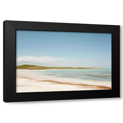 Serene Seascape Black Modern Wood Framed Art Print by Murdock, Ramona