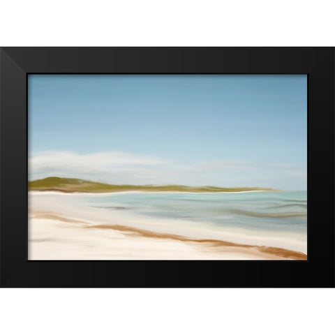 Serene Seascape Black Modern Wood Framed Art Print by Murdock, Ramona