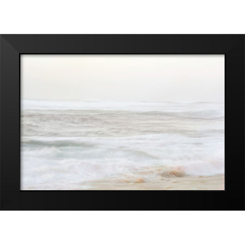 Gentle Waves Black Modern Wood Framed Art Print by Murdock, Ramona