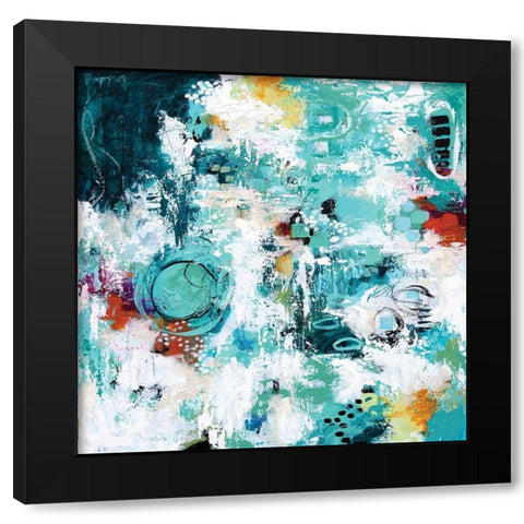 Walk Along the Path Black Modern Wood Framed Art Print by Allemand, Sue