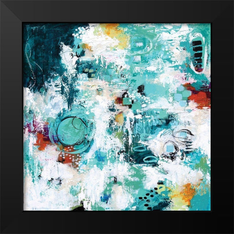 Walk Along the Path Black Modern Wood Framed Art Print by Allemand, Sue