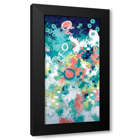 In the Flower Fields I Black Modern Wood Framed Art Print with Double Matting by Allemand, Sue