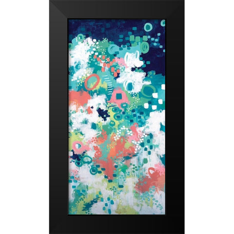 In the Flower Fields II Black Modern Wood Framed Art Print by Allemand, Sue