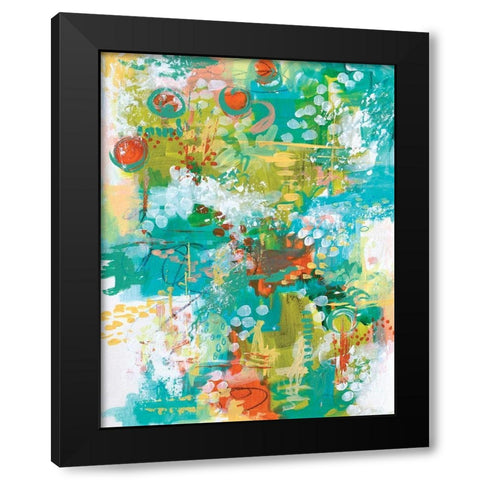 Dancing in the Sunlight Black Modern Wood Framed Art Print by Allemand, Sue