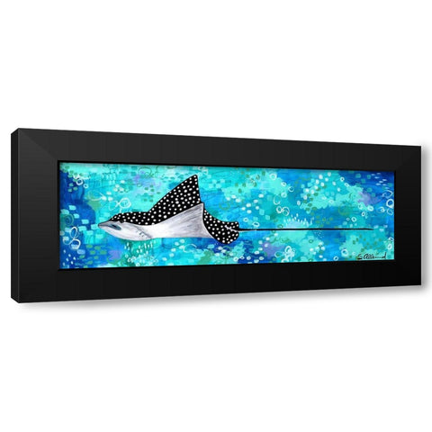 Flight of the Eagle Black Modern Wood Framed Art Print by Allemand, Sue