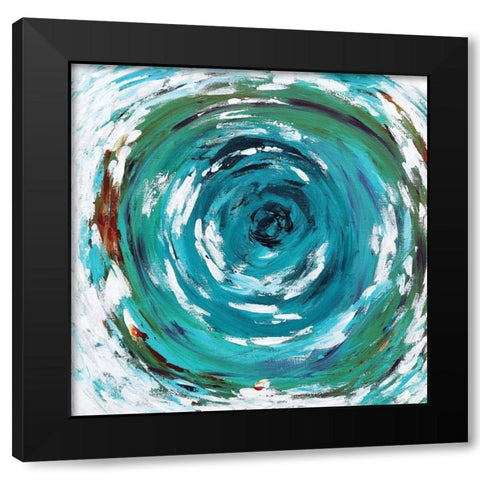 In the Vortex Black Modern Wood Framed Art Print by Allemand, Sue