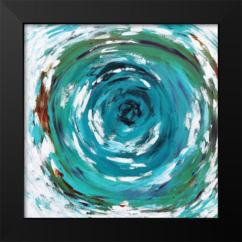 In the Vortex Black Modern Wood Framed Art Print by Allemand, Sue