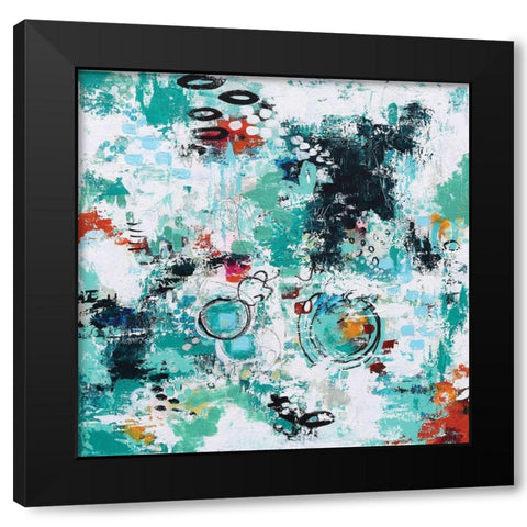 Down the Road Black Modern Wood Framed Art Print with Double Matting by Allemand, Sue