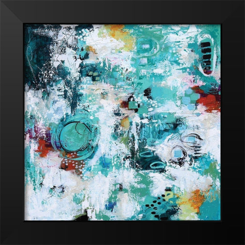 Walk Along the Path Black Modern Wood Framed Art Print by Allemand, Sue