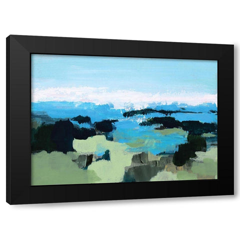 Wanderlust Black Modern Wood Framed Art Print by Allemand, Sue