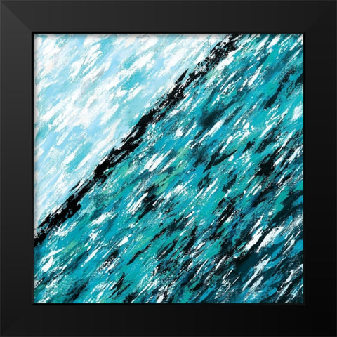 New Ocean Black Modern Wood Framed Art Print by Allemand, Sue