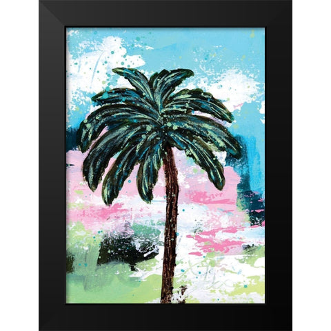 Palms III Black Modern Wood Framed Art Print by Allemand, Sue