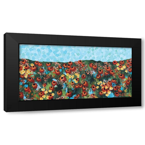 California Beauty Black Modern Wood Framed Art Print by Allemand, Sue
