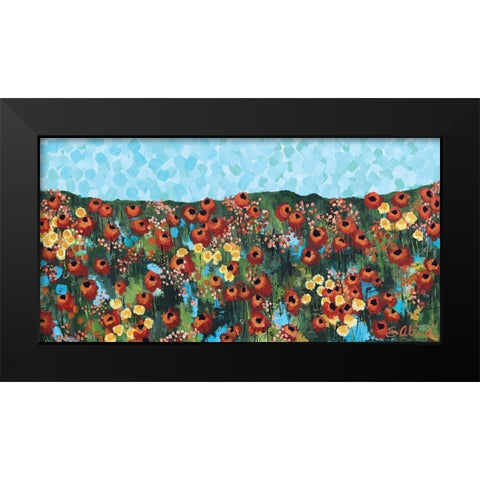 California Beauty Black Modern Wood Framed Art Print by Allemand, Sue