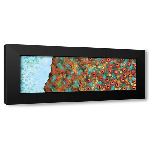 Poppy Season Black Modern Wood Framed Art Print with Double Matting by Allemand, Sue