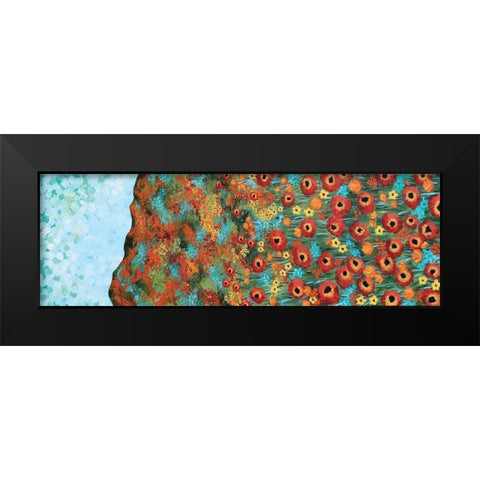 Poppy Season Black Modern Wood Framed Art Print by Allemand, Sue