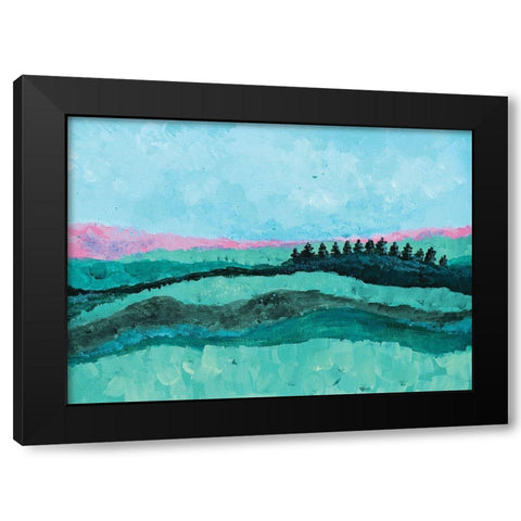 Peace in the Valley Black Modern Wood Framed Art Print with Double Matting by Allemand, Sue