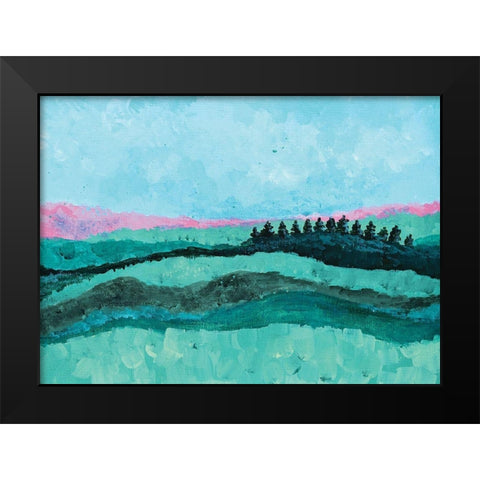 Peace in the Valley Black Modern Wood Framed Art Print by Allemand, Sue