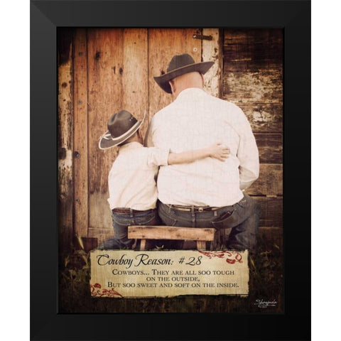 Reason No. 28 Black Modern Wood Framed Art Print by Eva, Shawnda