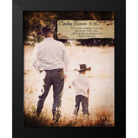 Reason No. 30 Black Modern Wood Framed Art Print by Eva, Shawnda