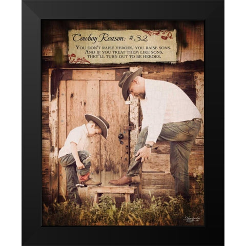 Reason No. 32 Black Modern Wood Framed Art Print by Eva, Shawnda