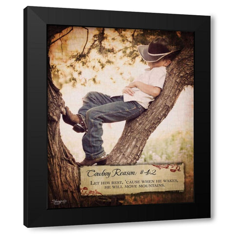 Reason No. 42 Black Modern Wood Framed Art Print by Eva, Shawnda