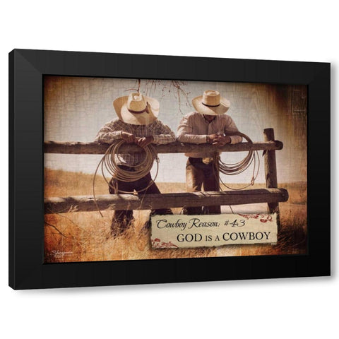 Reason No. 43 Black Modern Wood Framed Art Print with Double Matting by Eva, Shawnda