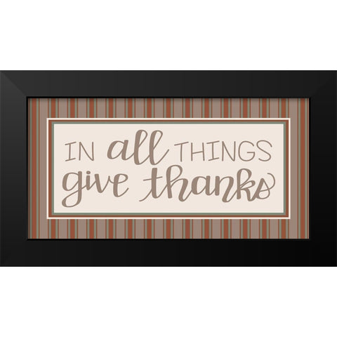 In All Things Black Modern Wood Framed Art Print by Dicks, Stephanie