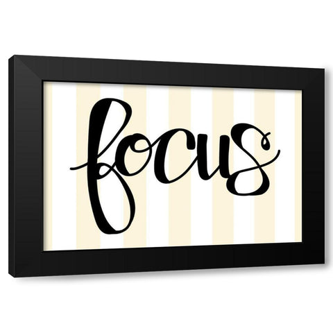 Focus Black Modern Wood Framed Art Print by Dicks, Stephanie