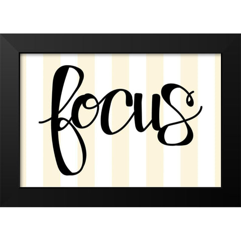 Focus Black Modern Wood Framed Art Print by Dicks, Stephanie