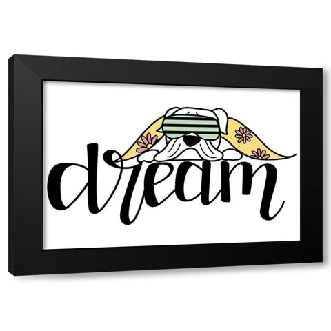 Dream  Black Modern Wood Framed Art Print with Double Matting by Dicks, Stephanie