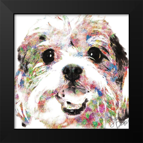 Cookie Black Modern Wood Framed Art Print by Dicks, Stephanie