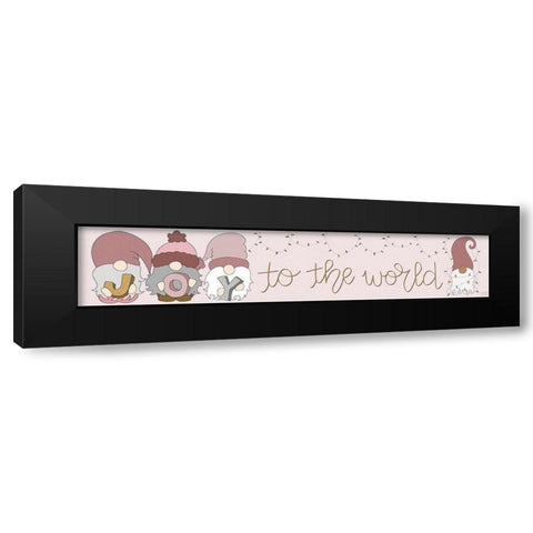 Joy to the World Black Modern Wood Framed Art Print by Dicks, Stephanie