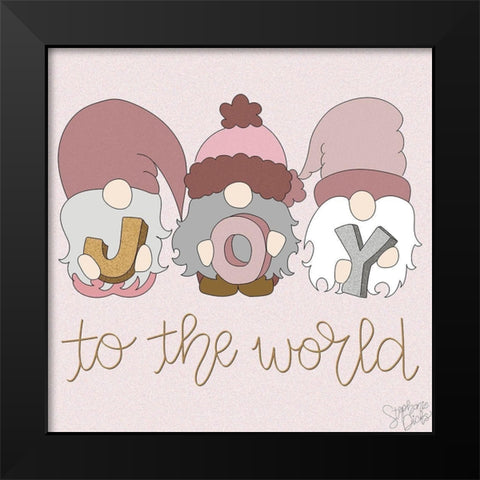 Joy to the World II Black Modern Wood Framed Art Print by Dicks, Stephanie