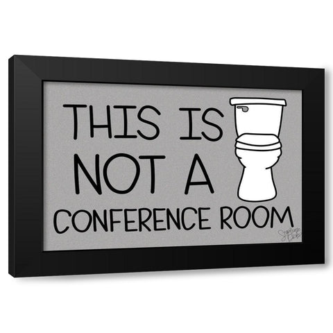 Conference Room Black Modern Wood Framed Art Print with Double Matting by Dicks, Stephanie