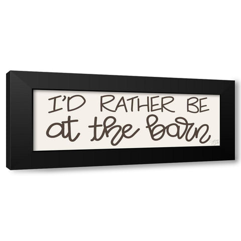 The Barn Black Modern Wood Framed Art Print with Double Matting by Dicks, Stephanie