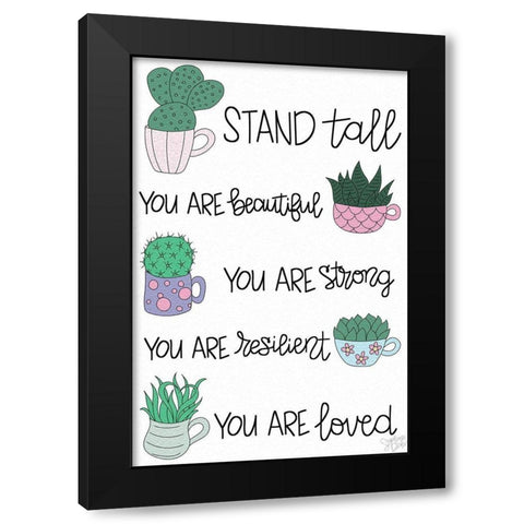 Plant Inspiration Black Modern Wood Framed Art Print by Dicks, Stephanie