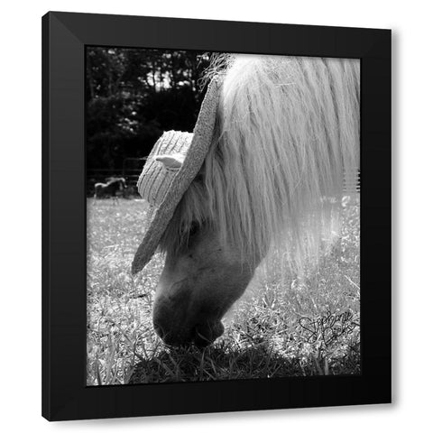 Mini Horse III Black Modern Wood Framed Art Print by Dicks, Stephanie