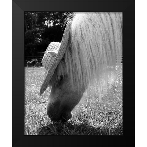 Mini Horse III Black Modern Wood Framed Art Print by Dicks, Stephanie
