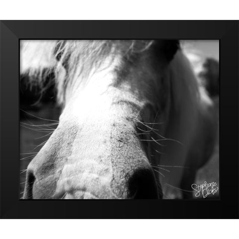 Mini Horse VIII Black Modern Wood Framed Art Print by Dicks, Stephanie