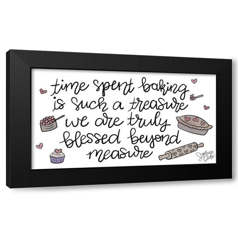 Blessed Beyond Measure Black Modern Wood Framed Art Print with Double Matting by Dicks, Stephanie